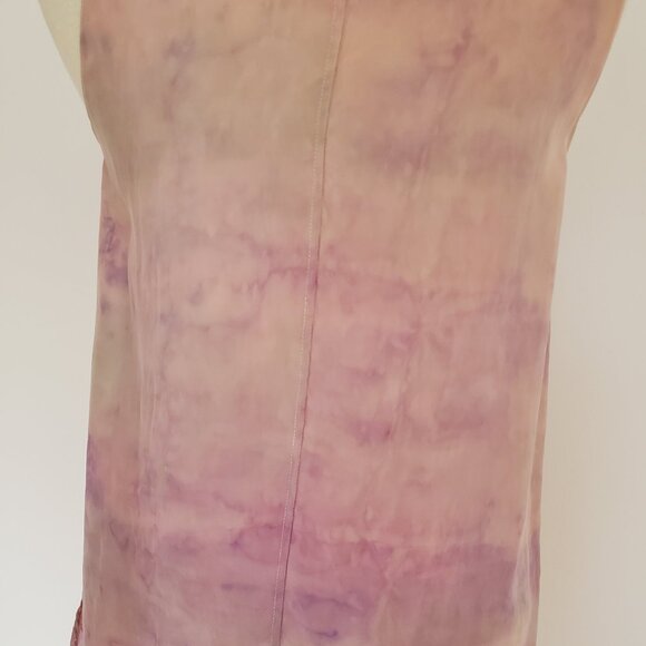 painted Vince Silk Shirt tank top camisole sleeveless 4 6 8 beige pink purple M - Picture 9 of 10